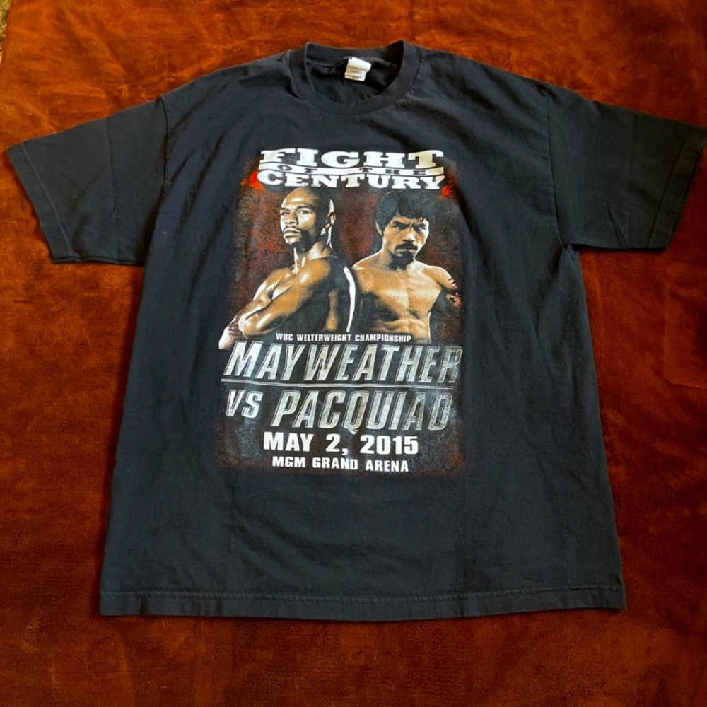Mayweather Vs Pacquiao Fight Of The Century T-Shirt Size XL